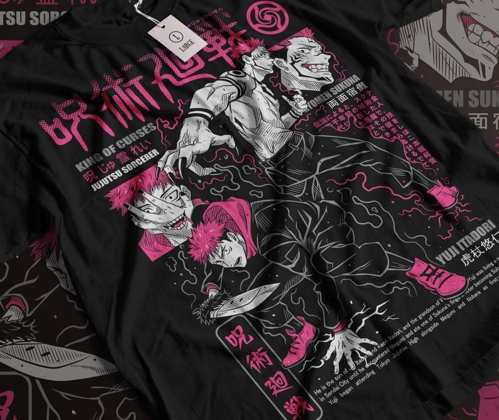 Футболка Рёмен Сукуна Jujustu Kaisen jujutsu kaisen Хоррор подарок Футболка Все размеры Унисекс Футболка XL