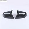 Side Rearview Mirror Cap Rain Shade Rainproof Eyebrow Cover Trim Chrome / Carbon Fiber Accessories For Tesla Model 3 2018 -