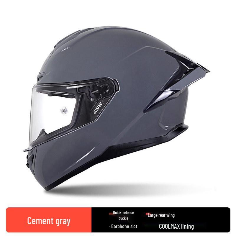 GSB Unisex Full-Face Motorcycle Helmet with Tail Wing - Large 361GT Cool Design
