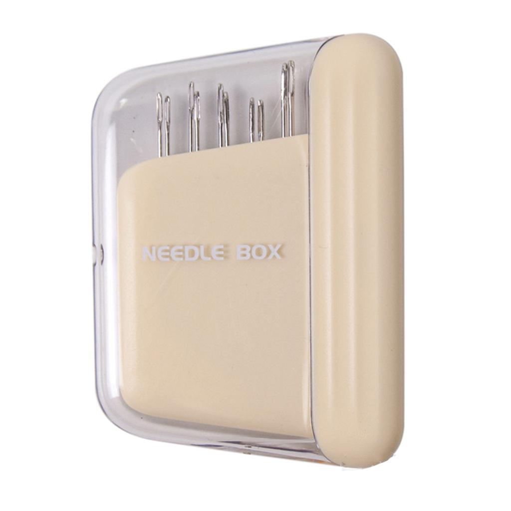 10Pcs Hand Sewing Needle Set with Magnetic Needle Holder Storage Box and Needle Threader for Sewing Quilting Needlework