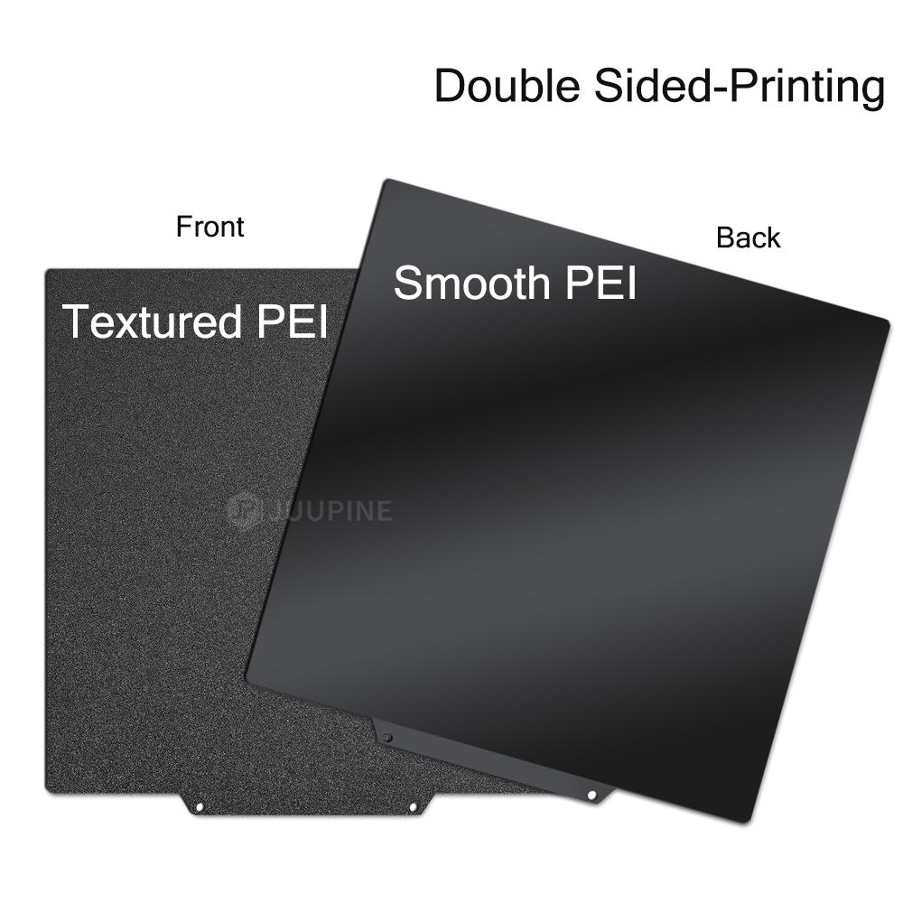 Double Sided H1H Textured PEI 330x330 Sheet Spring Steel 330mm Build Plate Flexible Print Bed for QIDI X-Max 3