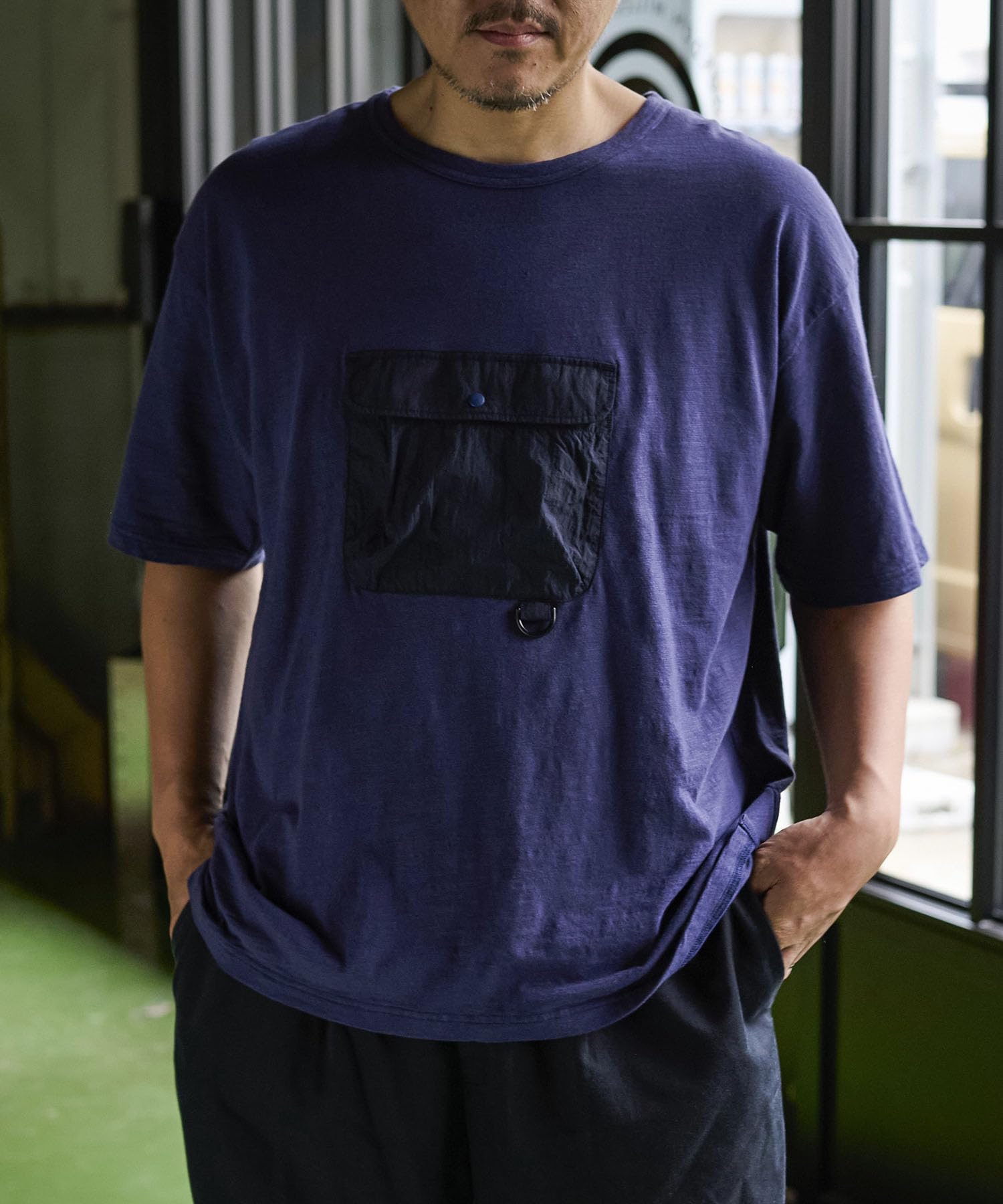 

Gordon Miller Men s Short Sleeve Chest Pocket Loose Fit T-Shirt, Navy, Size M (1645032)