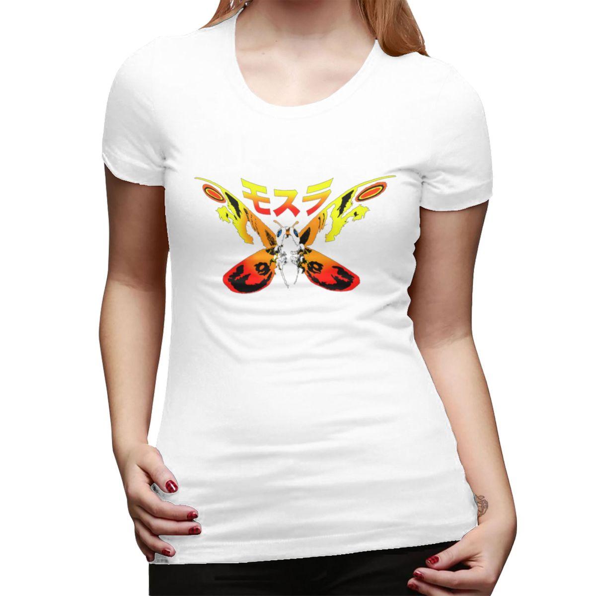 

Mosura Mothra Exclusive TShirt for Women Crew Neck Streetwear T Shirts Womens Short Sleeve Summer Clothes Tops S