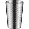 Doppelwandiger Becher Hämmeroptik Dickwandiger Edelstahlbecher