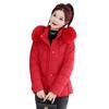 Down Cotton Jacket Women's Short 2026 New Winter Korean Version Loose Thickened Fur Collar Cotton Jacket