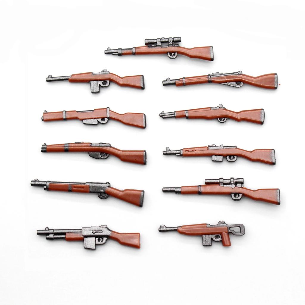 Military Building Blocks American Soviet Soldier Figures Weapons Accessories Guns Pistol Sniper Belt Mini Bricks MOC