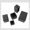 Square Rubber Black Chair Leg Caps Non-slips Table Foot Dust Cover Socks Floor Protector Pads Pipe Plugs Furniture Leveling Feet