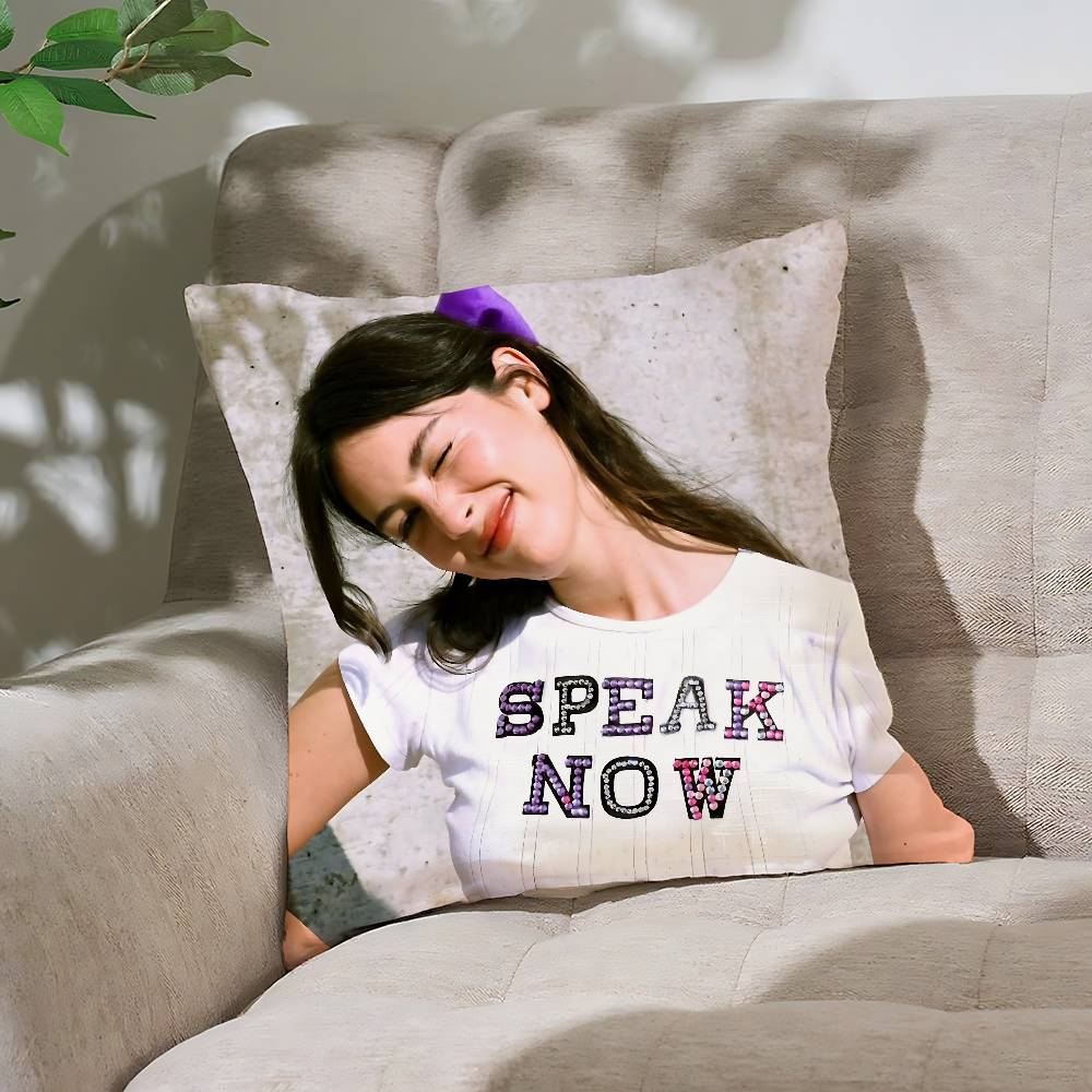 

Music Star Singer G-Gracie A-Abrams Pillow Cover Nordic Vintage Style Cushion Covers Home Living Room Sofa Couch Seat Decor 16x16Inch