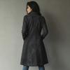 Women's Lapel Long Trench Coat Casual Outerwear for Fall and Winter Wear
