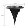 Waterproof Solar Ground Lights for Outdoor Courtyards, Gardens, and Lawns - Landscape Decoration with Ground Insert Option.