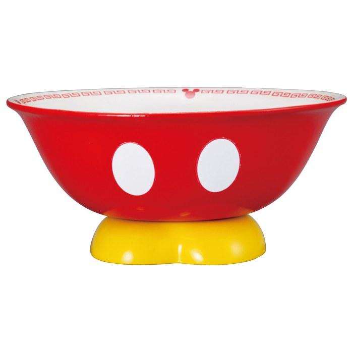 Disney Mickey Mouse Ramen Set (with Spoon) SAN2169 Red, 20.5cm Diameter X 9.5cm Height