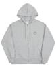 Graver [Unisex] Cloud Smile Embroidered Zip-Up Hoodie_Gray