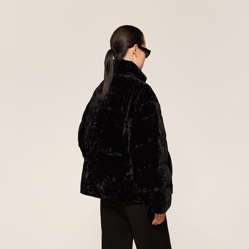 

LESS 2024 Winter Stand Collar Loose Short Down Jacket M