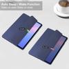 For Samsung Galaxy Tab S10 FE+ Case Clear Acrylic Leather Tablet Cover Support Auto Sleep/Wake