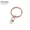 Multi-Spec Metal Keychain: 30mm Flat Key Ring with 4-Section Grinding Chain for DIY Jewelry Pendant
