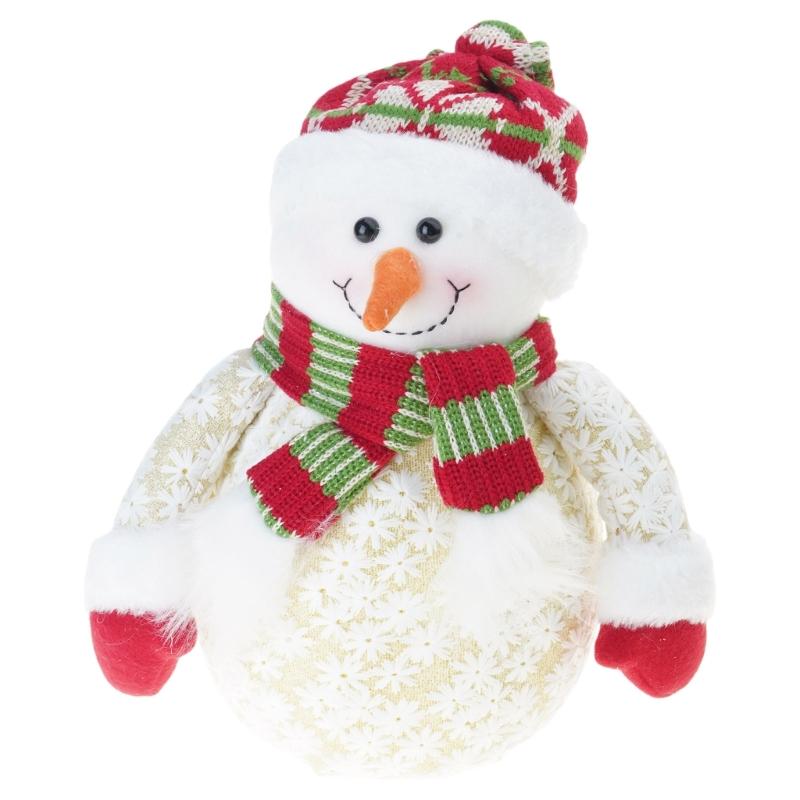 Toys Christmas Figurines Foam Snowman Ornaments Santa Claus Tree Statue Landscape Handicraft Shop Window Home Decoration