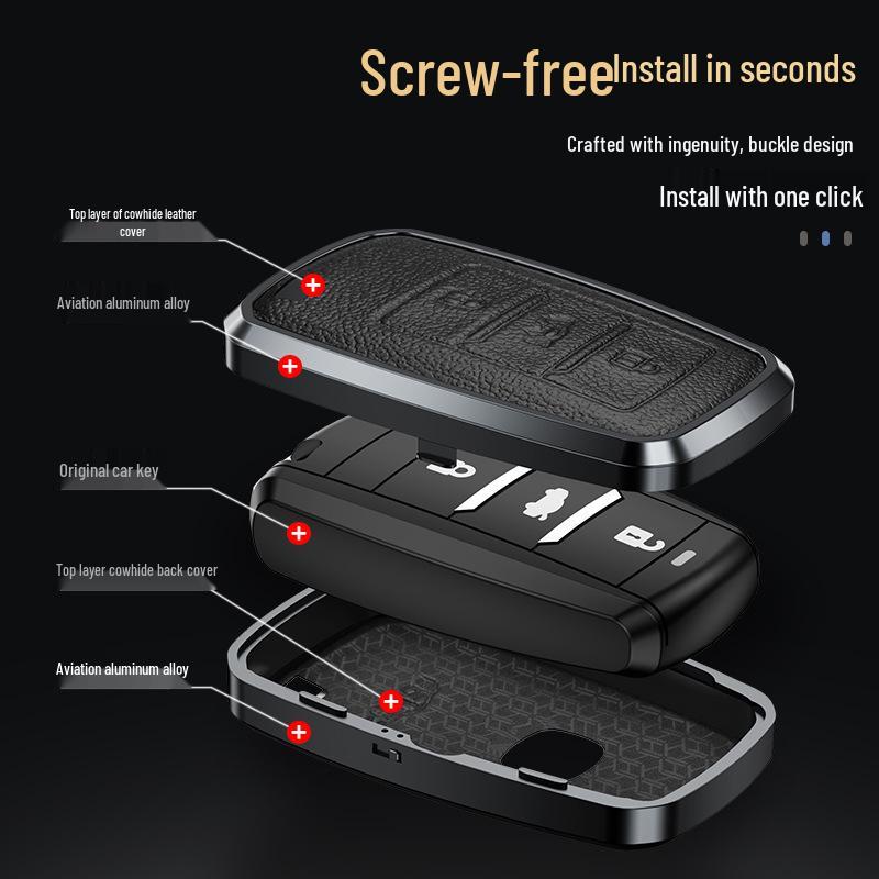 Changan 2021 New CS75 Key Case: Protective Shell with Buckle for Honor Million Series