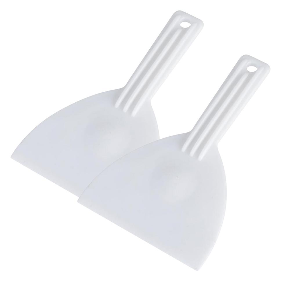 Pack of 2 Multipurpose Dough Cutter and Pizza Scraper with Comfortable Grip Ergonomic Handle Spatula for Home Use