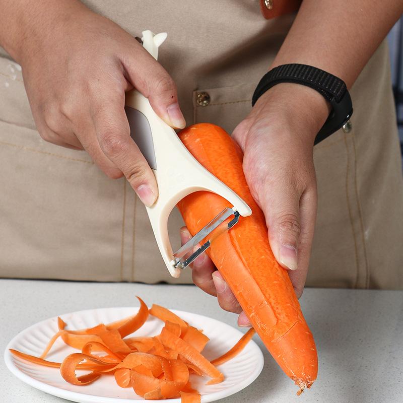 Multifunctional Paring Knife, Wire Planer, Household Stainless Steel Kitchen Artifact, Potato Peeler, Carrot Shredder