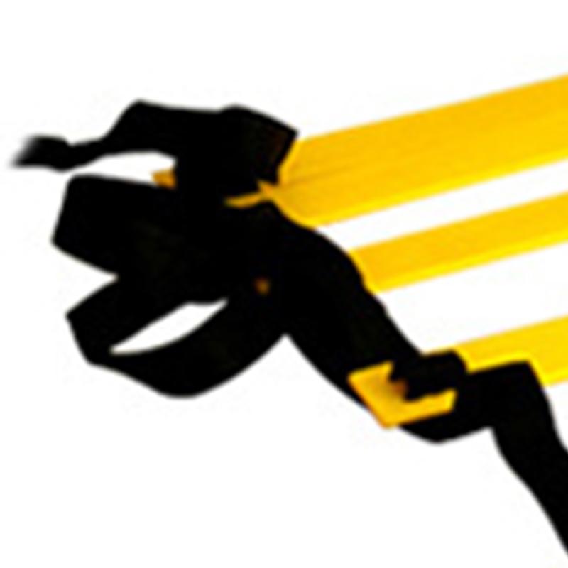 Speed Training Ladder Nylon Agile Training Footwork Ladder with Red Yellow Sign Discs for Football Sports Agile