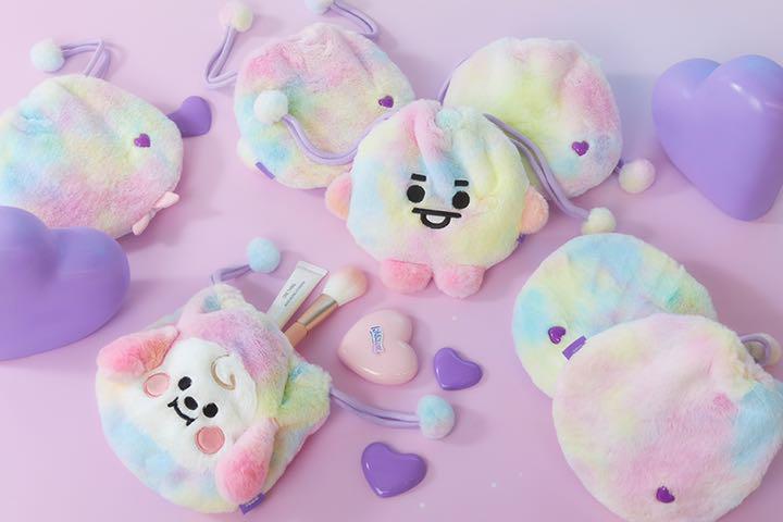 [USED] BT21 Baby Rainbow Drawstring Bag TATA