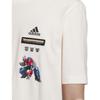 Adidas Transformers Tee Cartoon Print Sports Short Sleeve T-Shirt Men Tops Pink White IK3493