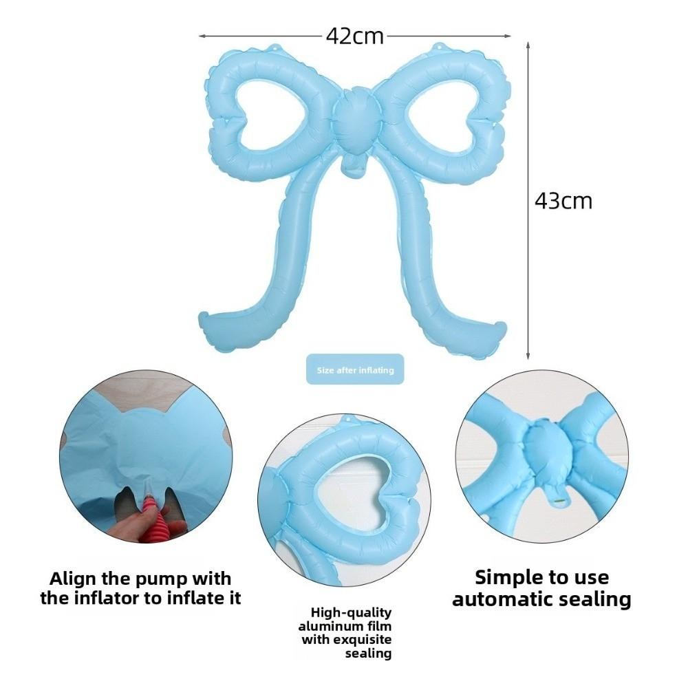 10pcs/set Cut-Out Bows Aluminum Foil Balloons Colorful Photo Props Ballons  Party Supplies
