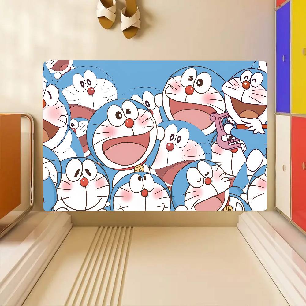 Floor Mat Suitable For Living Room Kitchen Bathroom Non-slip Mat Household Cartoon D-Doraemon Foot Mat