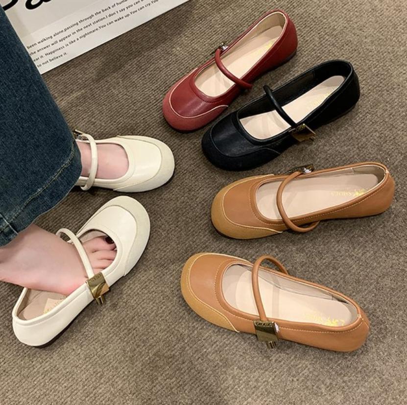 Fashion Designer Mary Janes Shoes Women Ballet Flats Lolita Sling Shoes 2025 Trend Ladies Elegant Loafers Zapatos Oxford Mujer Moccasins