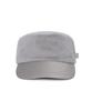 Bajal Va Square Fly Label Fur Bellboy Cap Grey