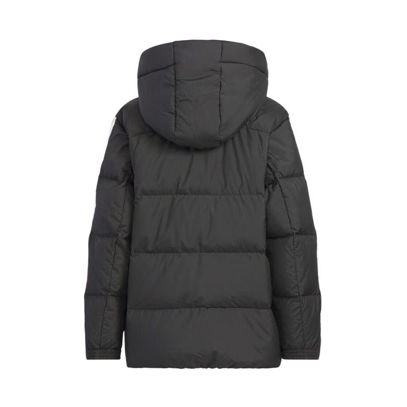 Adidas Down Jacket Warm Sports Casual Hooded Striped Kids Jackets Black KC5928
