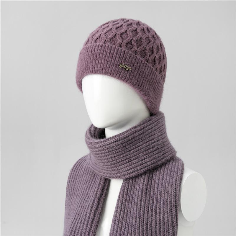 Winter old hat women's warm ear protection wool hat fleece knitted hat cold hat