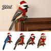 Rustic Christmas Wooden Sign Bird Door Topper, Cute Corner Statue, Woodland Animal Frame Indoor Holiday Ornament Art for Winter Home Wall Window