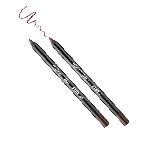 WOODBURY STAY24 Pencil Eyeliner [Golden Brown] X 2