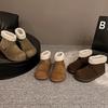 Koreanische Version Herbst und Winter neue hässlich süße Boken haarige kurze Schneestiefel Damen vielseitig warm gefütterte verdickte Baumwollschuhe