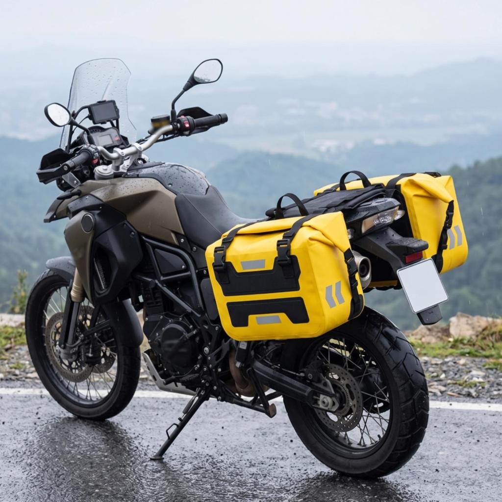 Motorcycle Saddlebags Waterproof Side Bags Soft-Sided Luggage