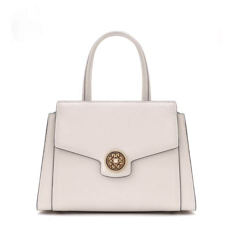 

Натуральная кожа 2025 новый национальный стиль портативная сумка для мамы, высококлассная темпераментная универсальная портативная сумка-мессенджер, женская сумка большой вместимости бежевый