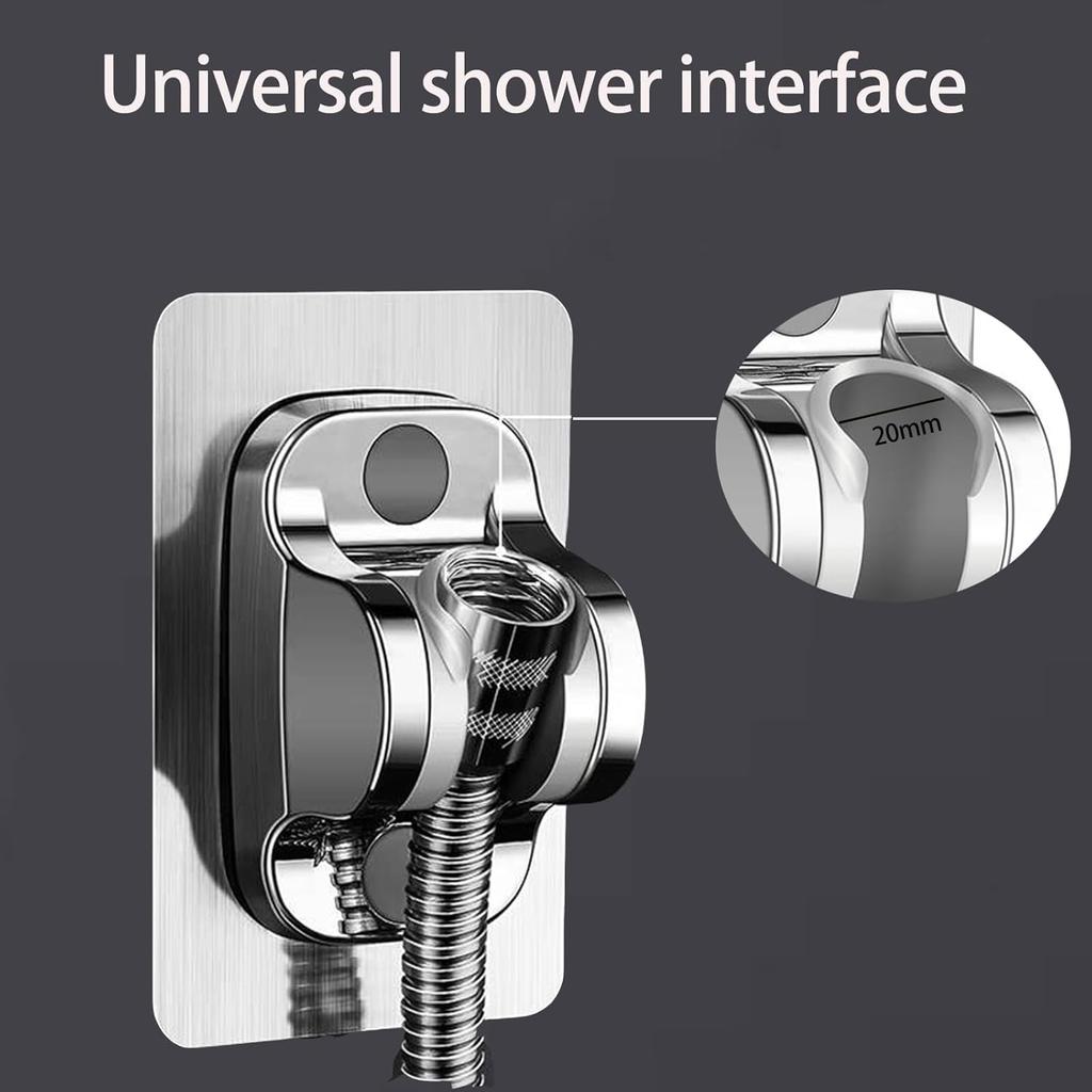 1PC Wall Mount Strong Adhesive Shower Head Holder ABS Waterproof Adjustable Bathroom Shower Bracket Easy Installation Base