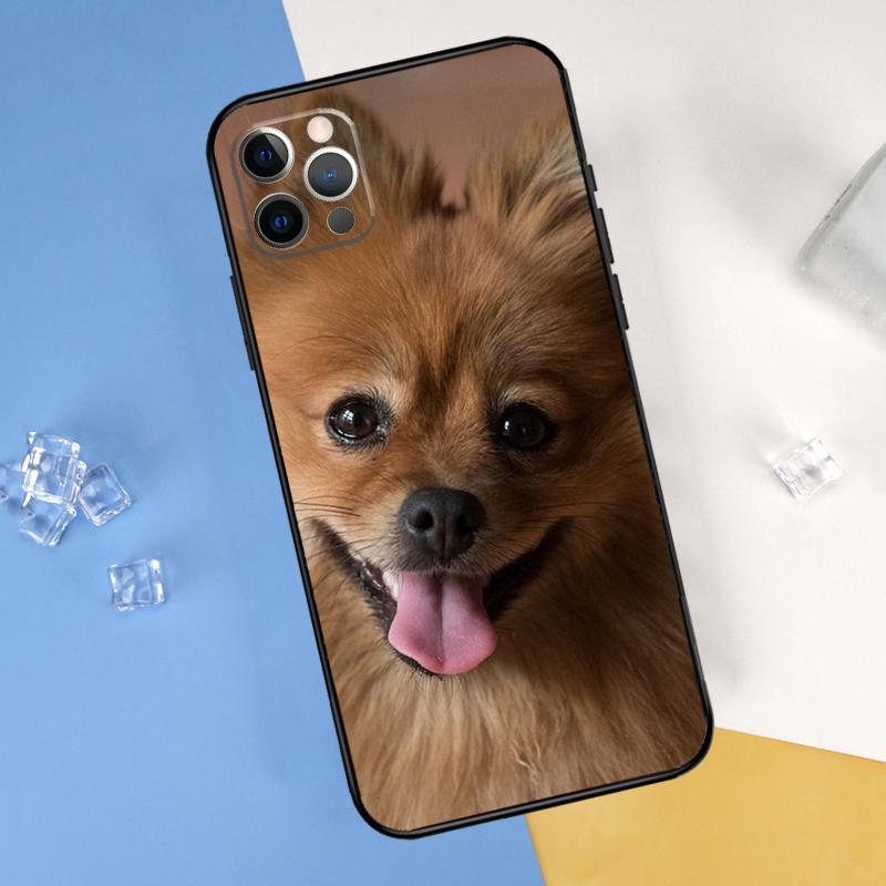 Pomeranian Dog Phone Case For iPhone 16 Pro Max 12 13 Mini 11 14 15 Pro Max XR 16 15 Plus 16e Cover Shell