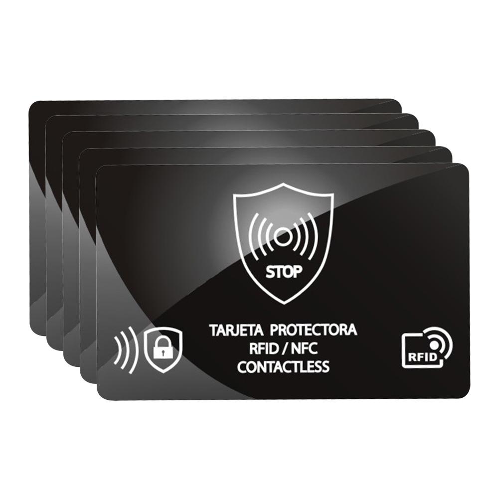 5/10 шт. Блокирующая RFID-карта Одна карта защищает весь кошелек Блокиратор RFID-карт Блокирующая NFC-сигнал карта для паспорта, кошелька