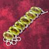 Lemon Topaz Designer Bracelet, 925 Solid Sterling Silver Bracelet, Adjustable Chain Handmade Bracelet, For Memorial Day
