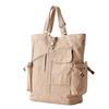 Hanpu Koubou Bolso Tote Bolso Tote A4 Gran Capacidad Lona Tote Tamaño Ajustable Serie CONTROLII 3X01 Beige [Vertical Mujer Hombre Lona]