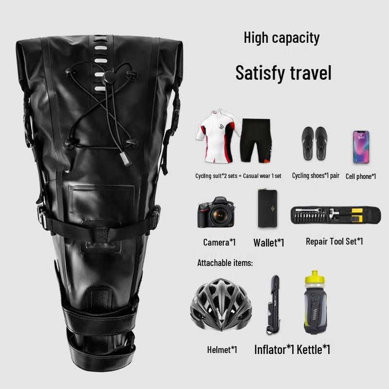 LIDU Velkokapacitní cyklistická brašna pod sedlo