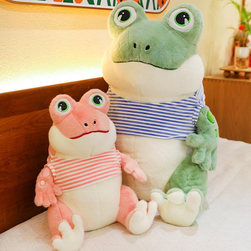 Adorable Plush Frog Toy Soft And Cuddly Stuffed Animal For Kids And Girls
