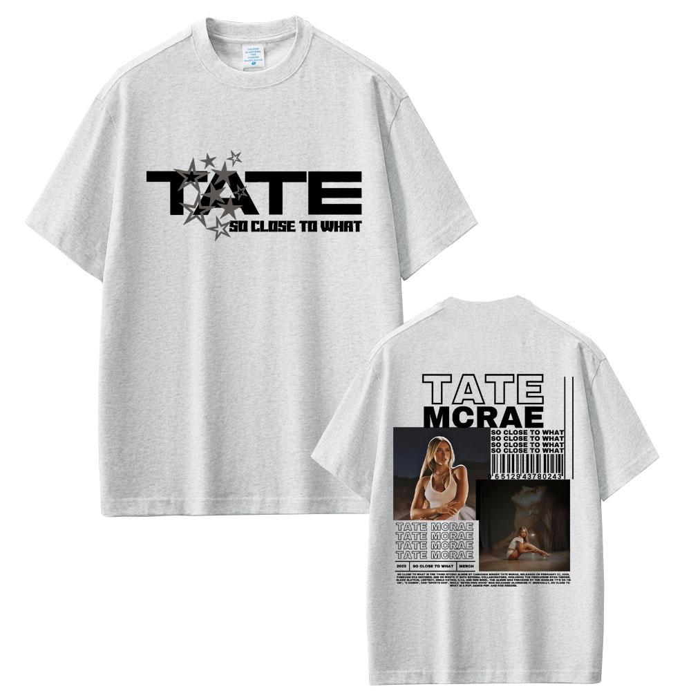 Wat Is Tate McRae's Album So Close To Miss Possession 2025 Wereldtour T-shirt Zomer Heren Dames Mode Katoenen T-shirt