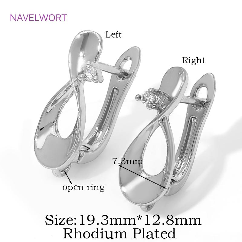 18K Gold Plated Earwires Earring Hooks For Jewelry Making,Brass Earring Fixtures,Fasteners For Earrings,DIY Earring Accessories