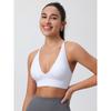 Jm1107 Color Discount Fashion Triangle Cup Bra Adjustable Shoulder Strap Bare Back Sexy Yoga Intimates Bra