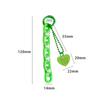 Sweet Cartoon Cute Heart Shaped Keychain Pendant Creative Chain Key Ring  Bag Hanging Decoration Accessories Gifts