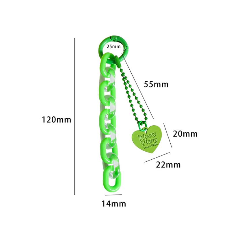 Sweet Cartoon Cute Heart Shaped Keychain Pendant Creative Chain Key Ring  Bag Hanging Decoration Accessories Gifts