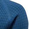 Men’s Euro Fit Solid Plaid Pullover Knit Long Sleeves Long Sleeves